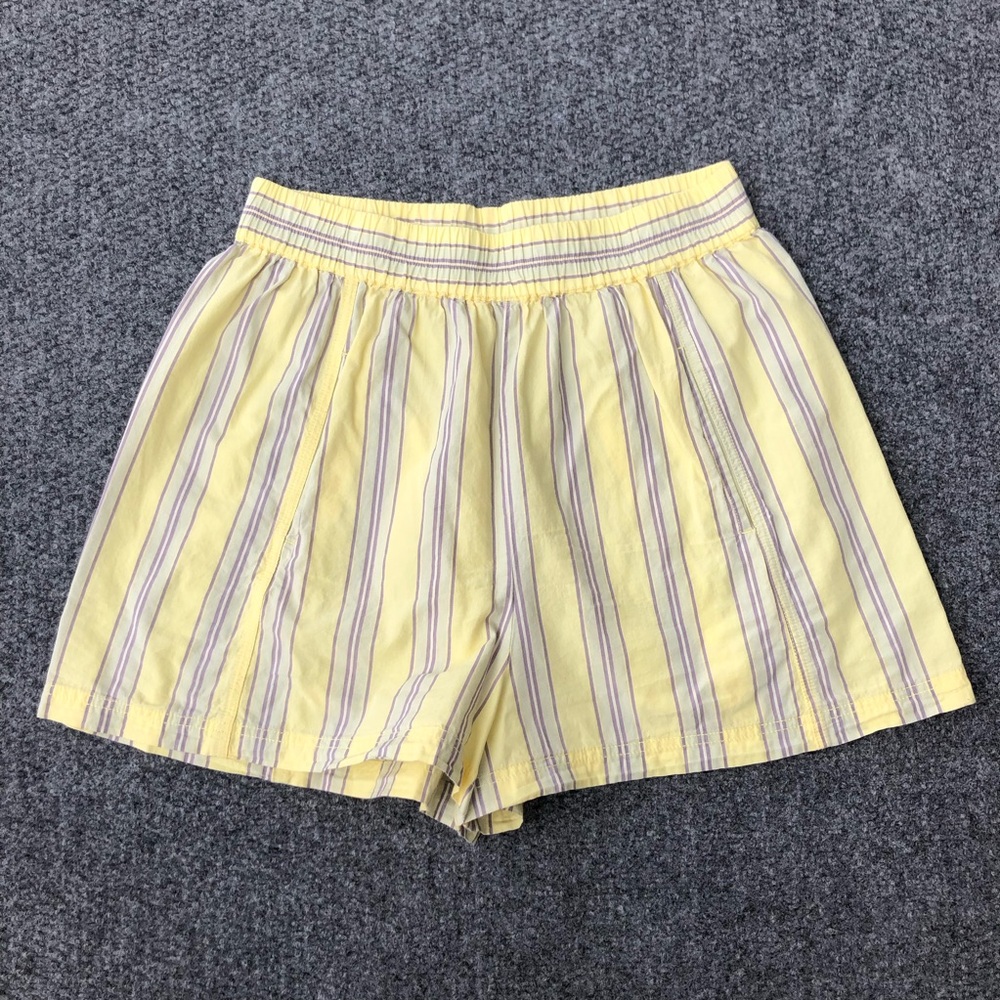 Free People get free striped pull on shorts size M